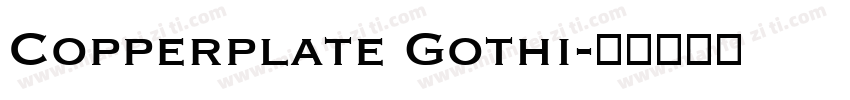 Copperplate Gothi字体转换